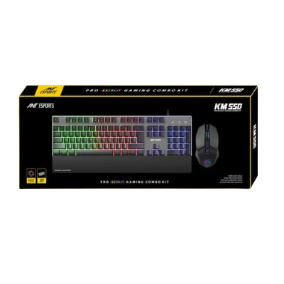 ANT ESPORTS KM550 PRO BACKLIT GAMING COMBO KIT WIRED