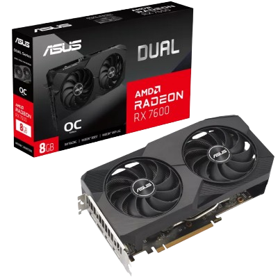 ASUS Dual Radeon RX 7600 OC Edition 8GB GDDR6