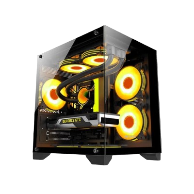 Ant Esports Crystal Z2 ARGB (M-ATX) Mid Tower Cabinet (Black)