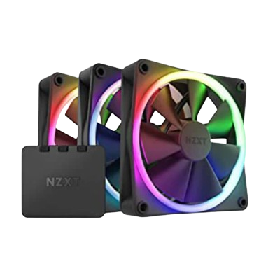 NZXT F120 RGB DUO 120mm FAN WITH RGB CONTROLLER (BLACK)