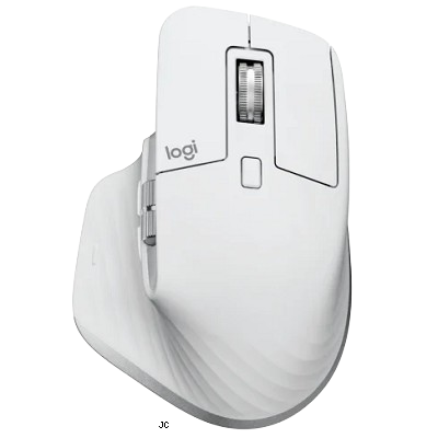 Logitech MX MASTER 3S Performance Wireless Mouse (PALE GRAY)