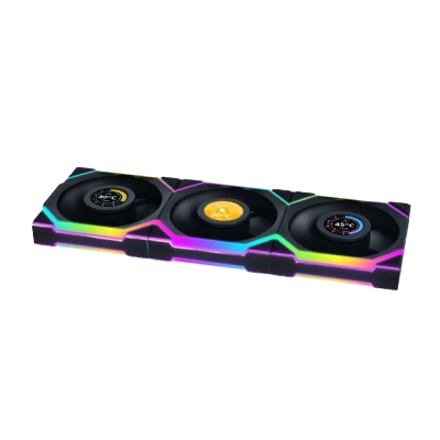 LIAN LI UNI FAN SL WIRELESS 120 ARGB CABINET FAN REVERSE BLADE BLACK (PACK OF 3)