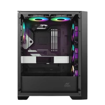 Ant Esports ICE-170TG (ATX) Mid Tower Cabinet (BLACK)