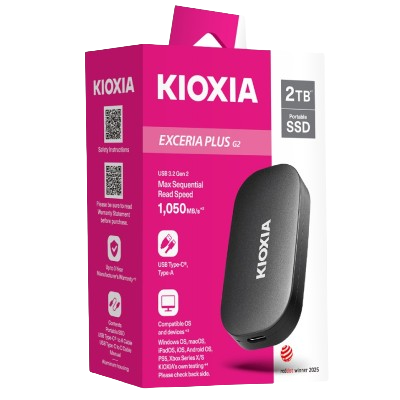 KIOXIA EXCERIA PLUS G2 EXTERNAL STORAGE (2TB)