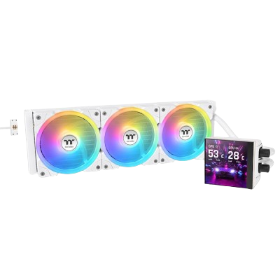 THERMALTAKE MAGFloe 360 Ultra ARGB Sync AIO Liquid Cooler Snow Edition (WHITE)