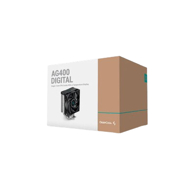 DEEPCOOL AG400 DIGITAL 120mm SINGLE-TOWER CPU AIR COOLER (BLK)