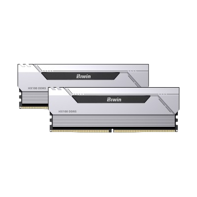BIWIN HX100 32GB DDR5 6000 MHz HEATSINK DESKTOP RAM 16*2 (SILVER) CL30