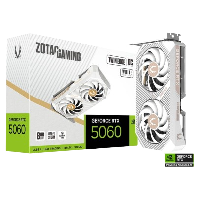 ZOTAC GAMING GeForce RTX 5060 Twin Edge OC White Edition 8GB GDDR7