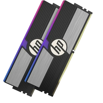 HP V10 16*2 32GB DDR4 3200 MHz RGB DESKTOP MEMOREY (BLACK) CL14