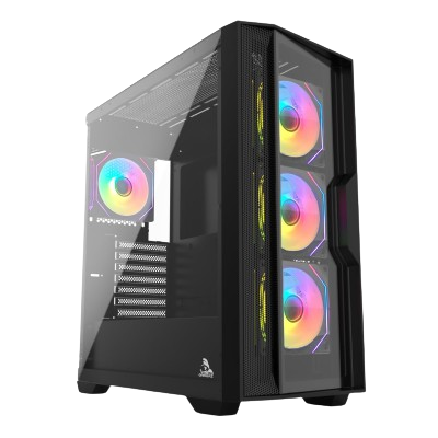 TAG ANDROMEDA E-ATX MID TOWER PC CASE BLACK