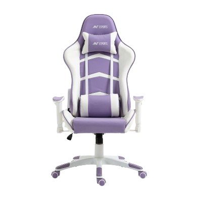 Ant Esports 9077 Ergonomic Gaming Chair (White & Purple)