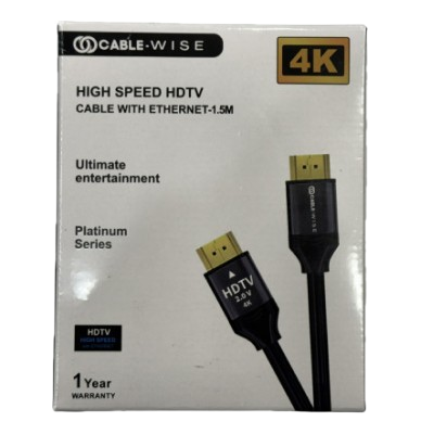 Cable Wise 4K 1.5 Meter HDMI Cable 2.0