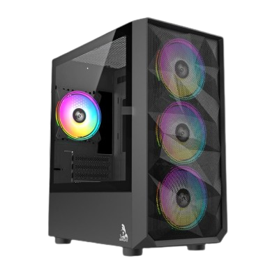 TAG GAMERZ PULSER ATX MID-TOWER PC CASE (BLACK)