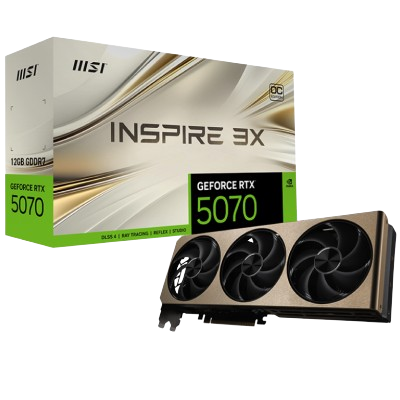 MSI GeForce RTX 5070 12G INSPIRE 3X OC