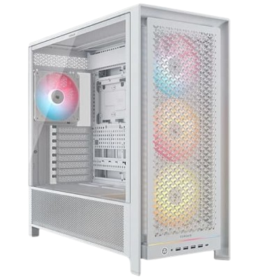 CORSAIR FRAME 5000D RS ARGB High-Airflow Mid-Tower PC Case (WHITE)