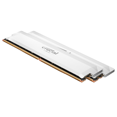 Crucial Pro Overclocking 32GB Kit (16GBx2) DDR5 6000 MHz Desktop Ram WHITE