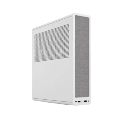 Fractal Design Ridge PCIe 4.0 (M-ITX) Mini Tower Cabinet White (FD-C-RID1N-12)