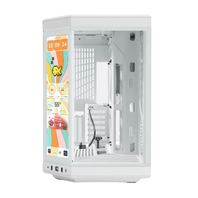 HYTE Y70 TOUCH INFINITE Dual Chamber Mid-Tower E-ATX (SNOW WHITE)