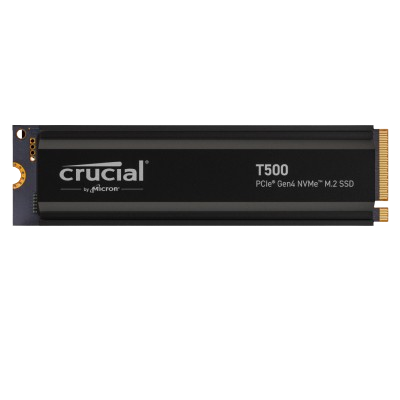 CRUCIAL T500 PCIe Gen4 NVMe M.2 SSD with heatsink (2TB)