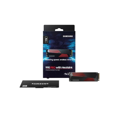 SAMSUNG 990 PRO WITH HEATSINK NVMe M.2 SSD (1TB)
