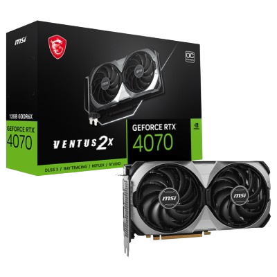 MSI GeForce RTX 4070 VENTUS 2X E 12G OC GDDR6X