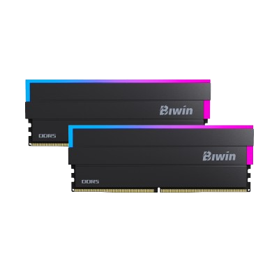 BIWIN DW100 32GB DDR5 6000 MHz RGB DESKTOP RAM 16*2 (BLACK) CL30