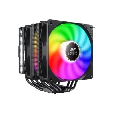 Ant Esports ICE-C621 ARGB 120mm Dual Tower CPU Air Cooler (Black)