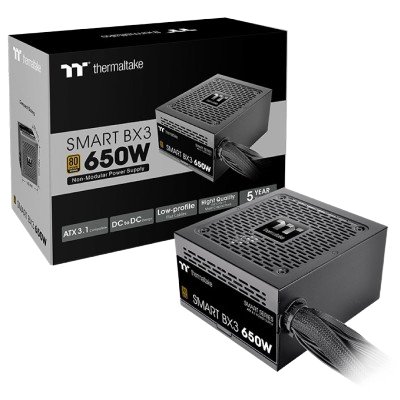 ThermalTake SMART BX3 ATX 3.1 650W NON-MODULAR 80 PLUS BRONZE