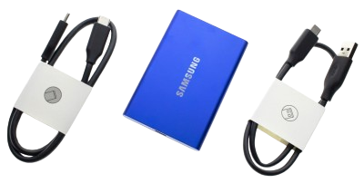 SAMSUNG Portable SSD T7 USB 3.2 1TB (Blue)