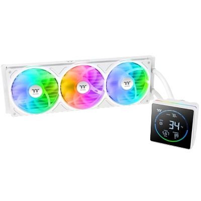 THERMALTAKE TH360-S V3 ARGB SYNC SNOW EDITION AIO LIQUID COOLER 360mm (WHITE)