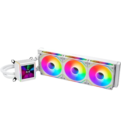 LIAN LI GA II LCD SL-INF 360 CPU LIQUID COOLER 360mm (WHITE)