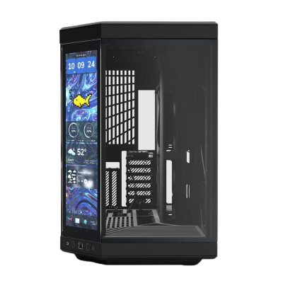 HYTE Y70 TOUCH INFINITE Dual Chamber Mid-Tower E-ATX (PITCH BLACK)