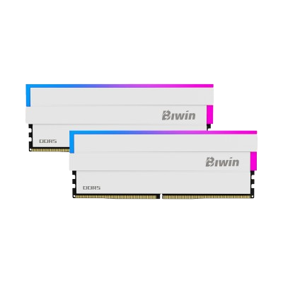BIWIN DW100 32GB DDR5 6000 MHz RGB DESKTOP RAM 16*2 (White) CL30