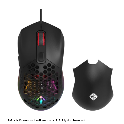 CosmicByte Firestorm RGB Wired Gaming Mouse (White)