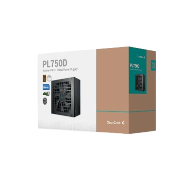 DEEPCOOL PL750D ATX 3.1 80 PLUS BRONZE SMPS (BLACK)