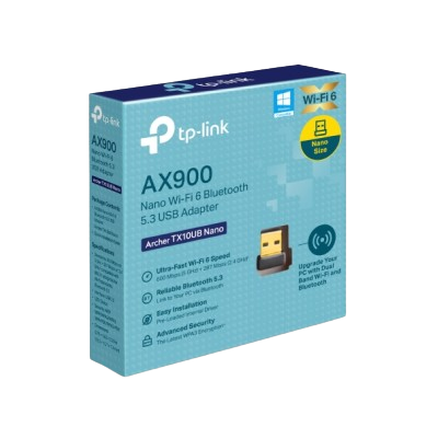 TP-LINK AX900 Nano Wi-Fi 6 Bluetooth 5.3 USB Adapter (Archer TX10UB Nano)