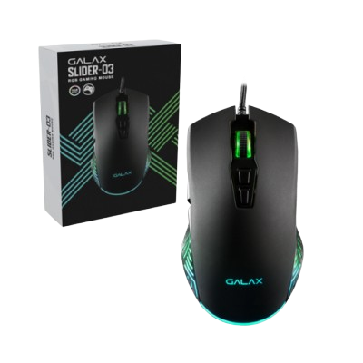 GALAX SLIDER-03 RGB GAMING MOUSE WIRED (BLACK)