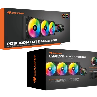 COUGAR POSEIDON ELITE ARGB 360mm CPU LIQUID COOLER (BLACK)