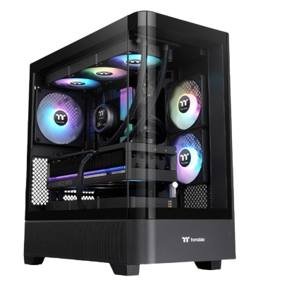 THERMALTAKE VIEW 290 TG ARGB ATX MID-TOWER PC CASE(BLACK)