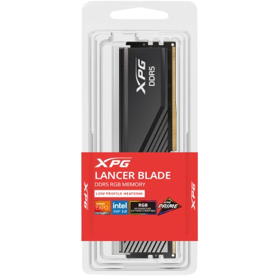 XPG ADATA LANCER BLADE RGB 16GB DDR5 6000 MHz DESKTOP MEMOREY (AX5U6000C4816G-SLABRBK)CL48 BLACK