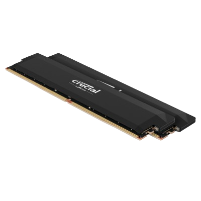 Crucial Pro Overclocking 32GB Kit (16GBx2) DDR5 6400 MHz Desktop Ram BLACK