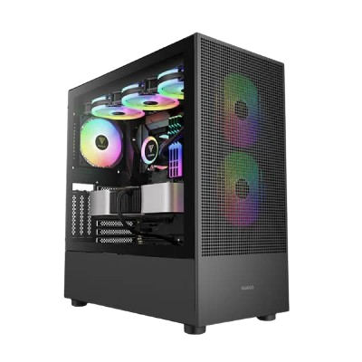 GAMDIAS TALOS E3 MESH ELITE ARGB (E-ATX) Mid Tower Cabinet (BLACK)