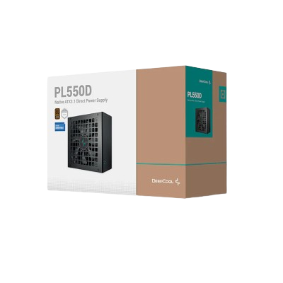 DEEPCOOL PL550D ATX 3.1 80 PLUS BRONZE SMPS (BLACK)