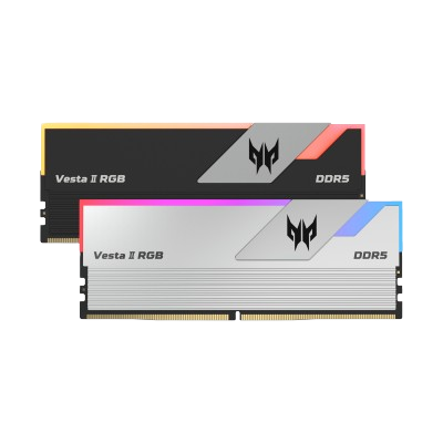 PREDATOR VESTA II DDR5 RGB 32GB 7200MHz (16*2) DESKTOP RAM (SILVER)
