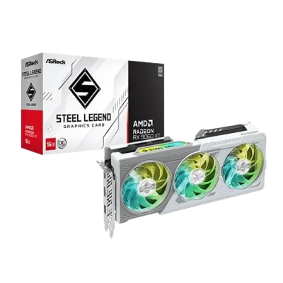 AMD Radeon RX 9060 XT STEEL LEGEND 16GB OC (WHITE)