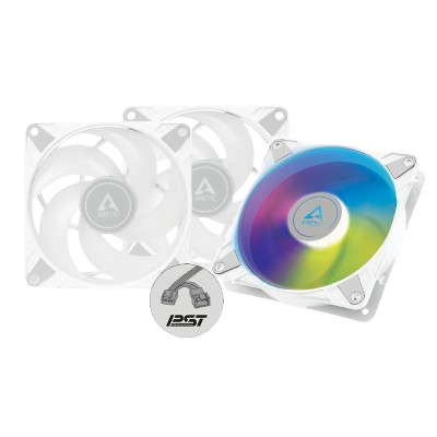 ARCTIC P12 PWM PST A-RGB CASE FAN 120 mm PACK OF 3 (WHITE)