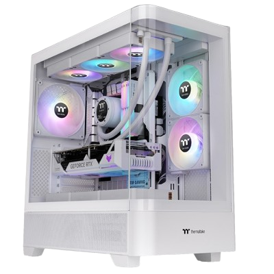 THERMALTAKE VIEW 290 TG ARGB ATX MID-TOWER PC CASE(WHITE)