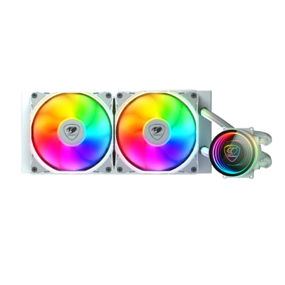 COUGAR POSEIDON ELITE ARGB 240mm CPU LIQUID COOLER (WHITE)