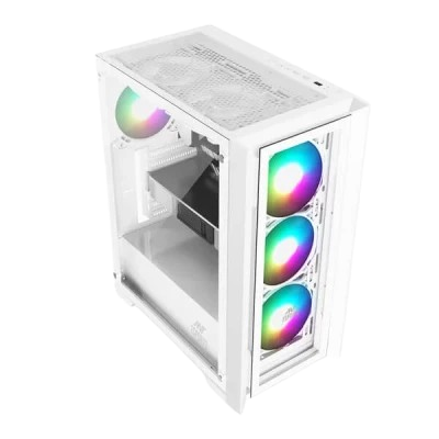 Ant Esports ICE-170TG (ATX) Mid Tower Cabinet (White)