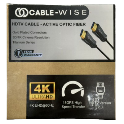 Cable Wise 4K 20 MTR FIBER 2.0 HDMI